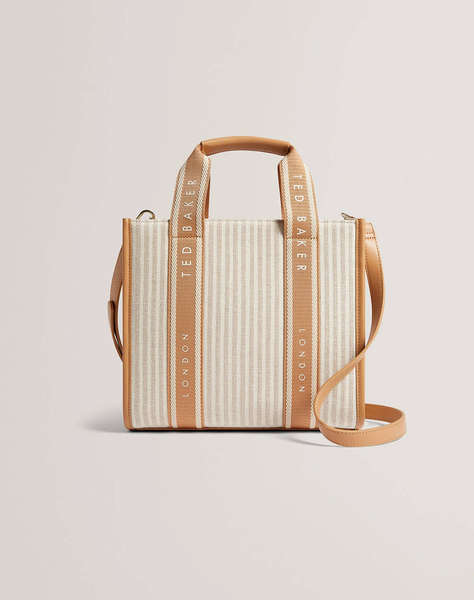 TED BAKER HARLLEE Striped Canvas Small Webbing Cross Body Bag (Размери: 25 x 20 x 10см.)