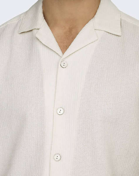 ONLY&SONS ONSBERTIL WAFFLE SS RESORT SHIRT