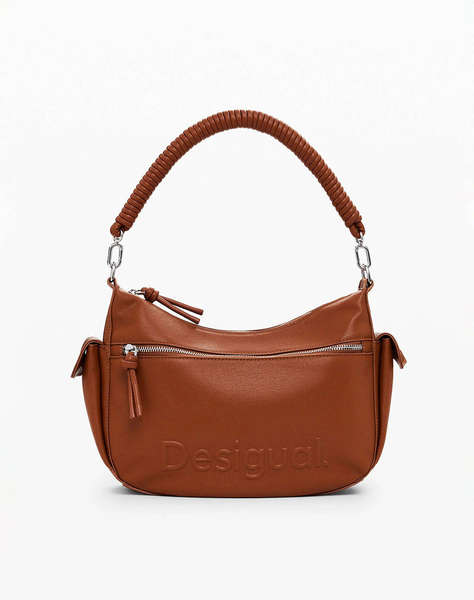 DESIGUAL D2 BAG_HALF ASTANA CAMEL ДАМСКА ЧАНТА (Размери: 32 x 22 x 10см.)