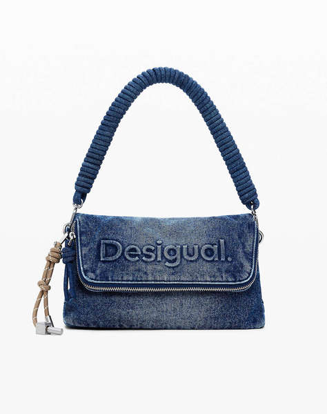 DESIGUAL D2 BAG_HALF LOGO ДАМСКА ЧАНТА (Размери: 28 x 18 x 12см.)