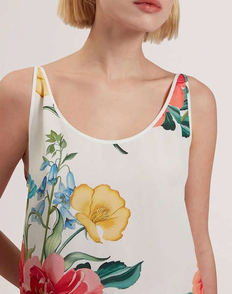 TED BAKER PURRLA Scoop Neck Printed Cami