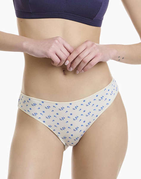WALK ДАМСКО БЕЛЬО SLIP BAMBOO С ДИЗАЙН FLORAL 2БР