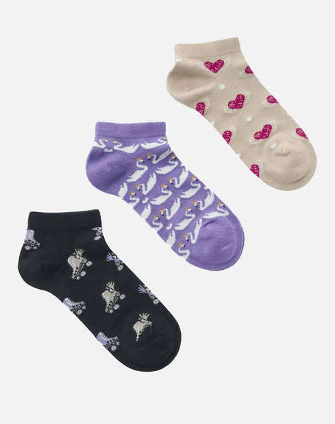 WALK ДЕТСКИ БАМБУКОВИ ЧОРАПИ С ДИЗАЙН, КОМПЛЕКТ ОТ 3 ЧИФТА