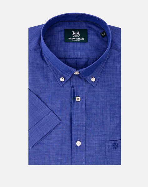 THE BOSTONIANS РИЗА REGULAR FIT Plain SLUB Button-down Regular Fit