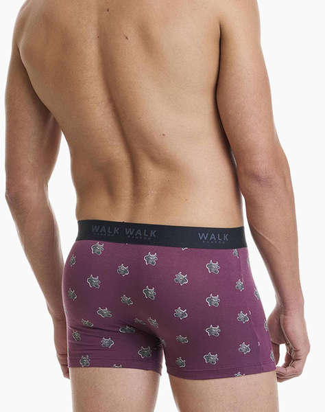 WALK МЪЖКИ БАМБУКОВИ БОКСЕРКИ С ДИЗАЙН BULLS