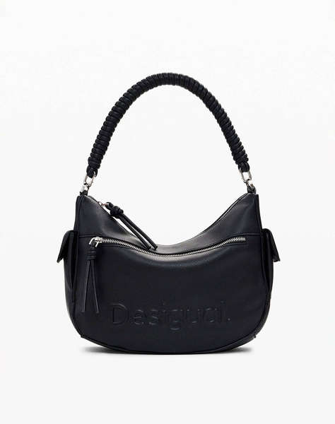 DESIGUAL D2 BAG_HALF ASTANA BLACK ДАМСКА ЧАНТА (Размери: 32 x 22 x 10см.)