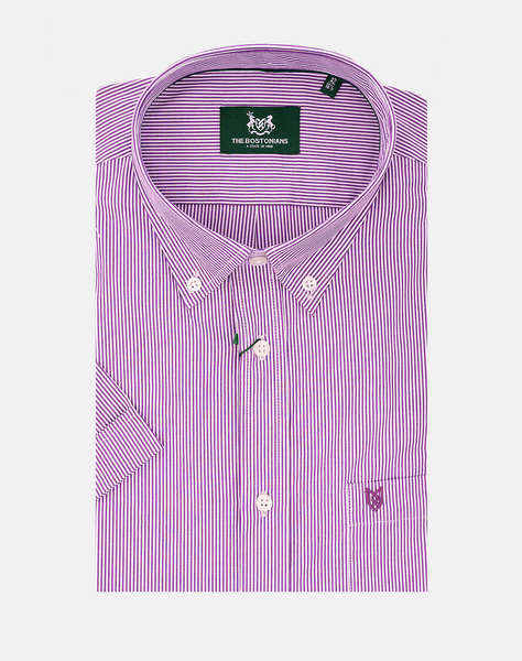 THE BOSTONIANS РИЗА ACORN ПОПЛИН REGULAR FIT Stripe POPLIN Button-down Regular Fit