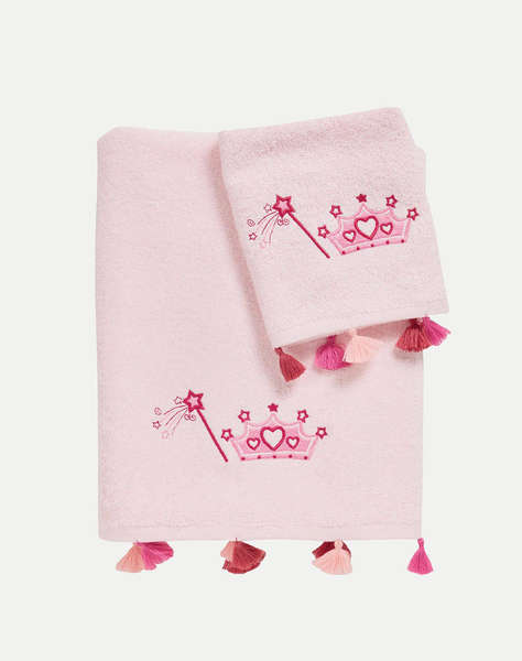DAS 4963 КОМПЛЕКТ ОТ 2 БРОДИРАНИ КЪРПИ BABY SMILE (Размери : 30 x 50 & 70 x140)