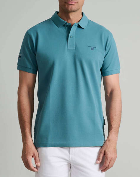 NAVY&GREEN МЪЖКА ТЕНИСКА ПОЛО, CUSTOM FIT