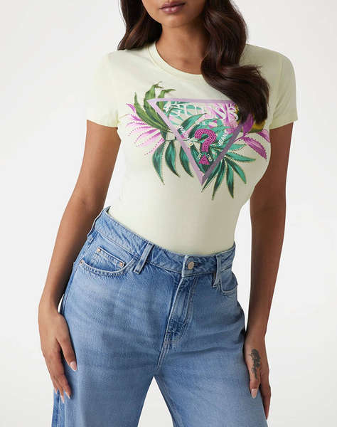 GUESS CN SS LEAF TRIANGLE TEE ДАМСКА ТЕНИСКА