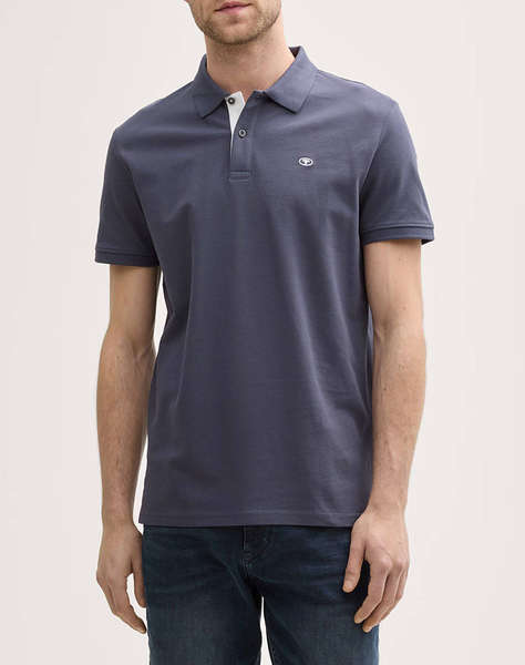 TOM TAILOR BASIC POLO WITH CON МЪЖКА ТЕНИСКА