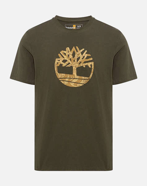 TIMBERLAND Camo Tree Logo Short Sleeve Tee
