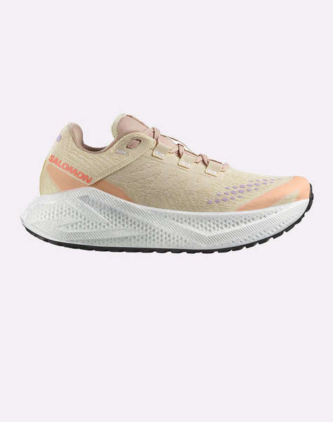 SALOMON GRAVEL RUNNING - AERO AERO GLIDE 3 GRVL W SHORTBREAD / WHITE / FUSION CORAL ОБУВКИ ЗА ЖЕНИ