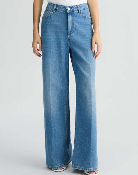 LIU JO WHITE_WA5D11__PANT.FLARE FROG H.W. ДАМСКИ ПАНТАЛОНИ