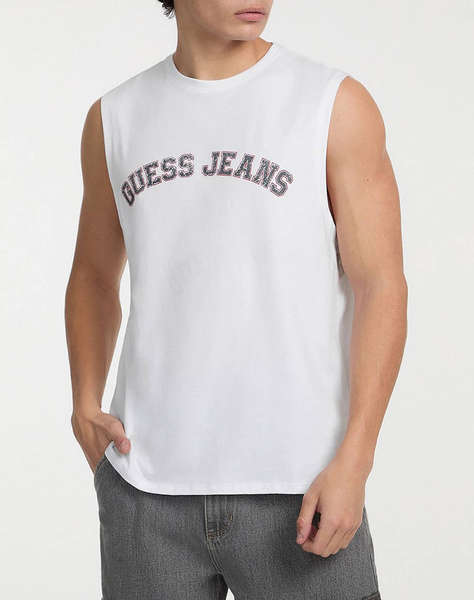 GUESS JEANS GJ MUSCLE COLLEGIATE - ORGANIC COTTON 160GSM МЪЖКА ТЕНИСКА