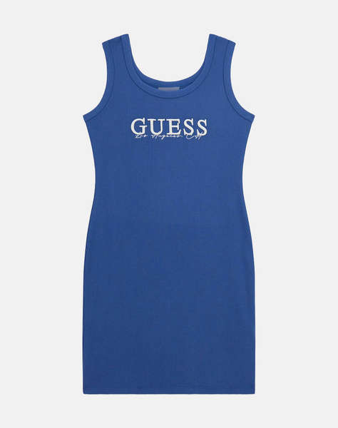 GUESS RIB DRESS_MINI ME - ECO SMOOTH GIRLY RIB 435 ДЕТСКА РОКЛЯ GIRL