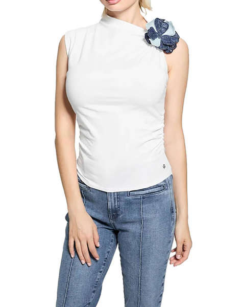 GUESS ARIANE 3D EMBROIDERY SL TOP ДАМСКИ ТРИКОТАЖ