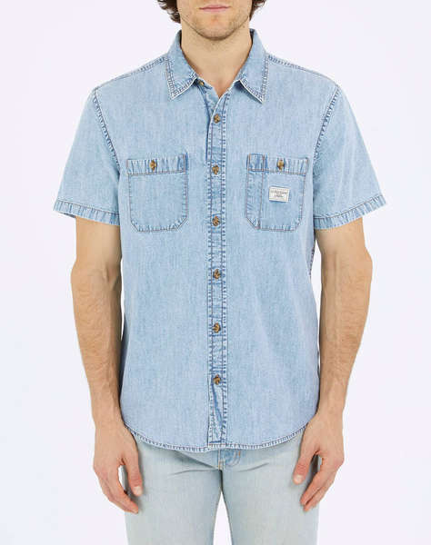 GUESS JEANS GJ REGULAR SS DENIM - ECO ORG CO 7074 RG INDIGO РИЗА ЗА МЪЖЕ