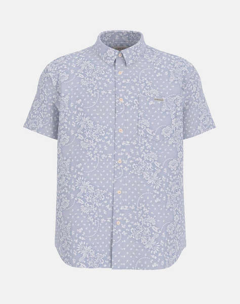 GUESS JEANS GJ SS REG PKT COLLAR - ORG CO LIGHT PRINTED POPELINE РИЗА ЗА МЪЖЕ