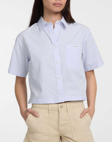 GUESS JEANS GJ SS CAMP COLLAR BO - ORGANIC YD LIGHT COTTON POPLIN ДАМСКА РИЗА