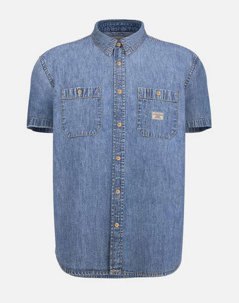 GUESS JEANS GJ REGULAR SS DENIM - ECO ORG CO 7074 RG INDIGO РИЗА ЗА МЪЖЕ