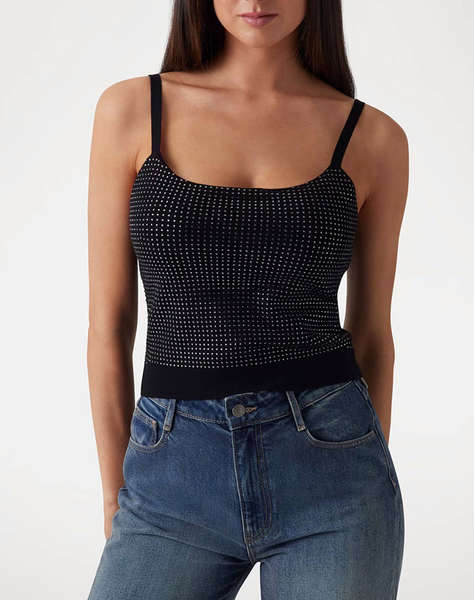 GUESS KHLOE RHINESTONES TANK SWTR ДАМСКА ТЕНИСКА