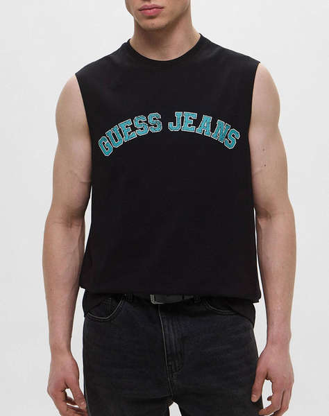 GUESS JEANS GJ MUSCLE COLLEGIATE - ORGANIC COTTON 160GSM МЪЖКА ТЕНИСКА