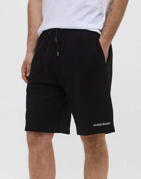 GUESS JEANS GJ REG EMBRO SHORTS - ORGANIC COTT ICONIC TERRY 400 МЪЖКИ КЪСИ ПАНТАЛОНИ