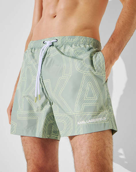 KARL LAGERFELD SEASONAL AOP SHORT BOARDSHORTS