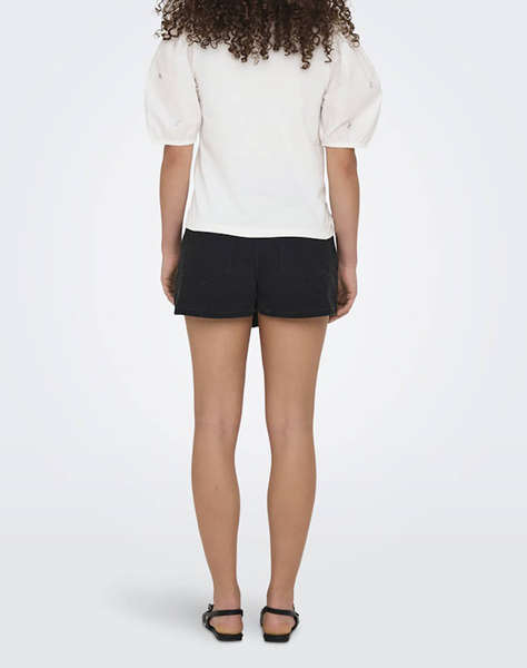 ONLY ONLEMME LIFE S/S O-NECK PUFF MIX TOP JRS