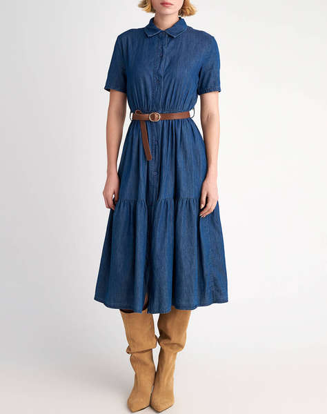 STAFF Zeta Denim Tencel Dress 97%Cotton/3%Elastane