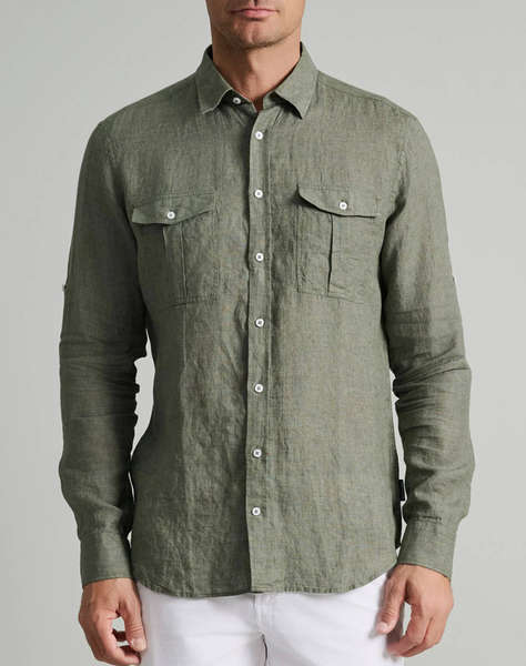 NAVY&GREEN РИЗА FIT LINE
