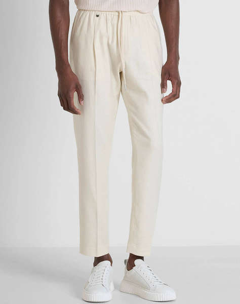 ANTONY MORATO MMTR00748FA800126 MIN OF 6 TROUSERS NEIL REGULAR FIT IN TWILL LINEN VISCOSE BLEND FABRIC МЪЖКИ ПАНТАЛОНИ