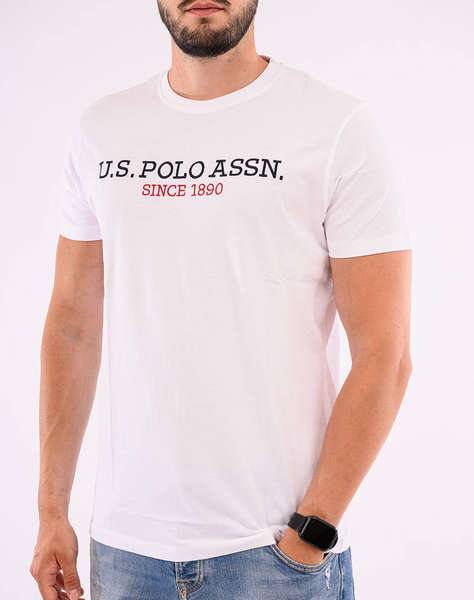 US POLO ASSN MICK 000148 P63B LOGO TSHIRT SS МЪЖКА ТЕНИСКА
