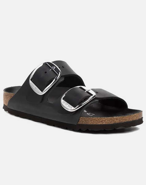 BIRKENSTOCK F25 LEATHER ARIZONA BIG BUCKLE LEOI BLACK HEX 35 - 43 NARROW CORE ESSENTIAL ДАМСКИ ОБУВКИ