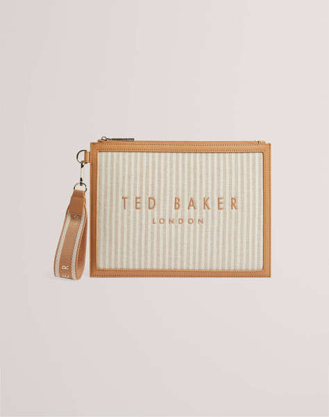 TED BAKER HAYSS Striped Canvas Webbing Pouch (Размери: 27 x 20 см.)