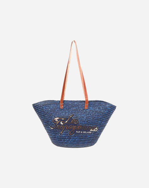 LES TROPEZIENNES MIL-TZ-01 ДАМСКА ЧАНТА DARK-BLUE (Размери: 52 x 31 x 17 см.)