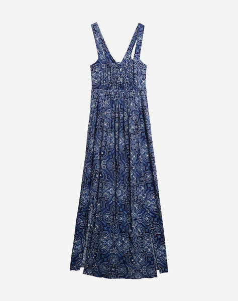 SUPERDRY D3 OVIN PRINTED TIE BACK MAXI DRESS ДАМСКА РОКЛЯ