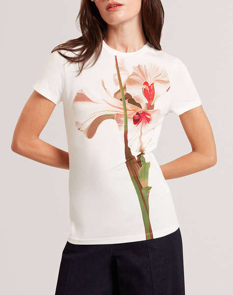 TED BAKER MEELIEE Printed Fitted Tee