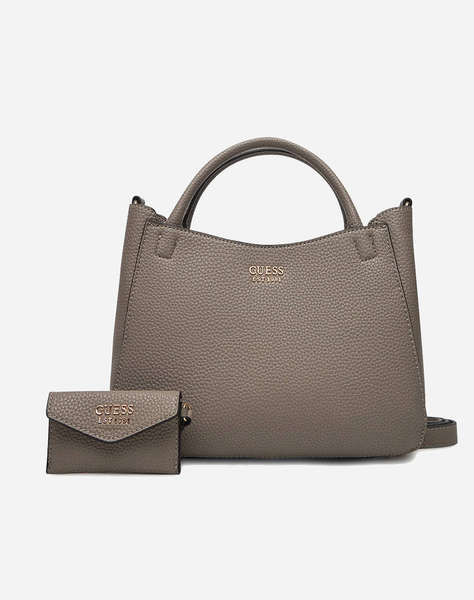 GUESS BRENTON SML GIRLFRIEND SATCHEL ДАМСКА ЧАНТА (Размери: 28 x 21 x 10см.)