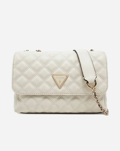 GUESS GIULLY 2 CMPRTMNT CNVRTBLE FLP ДАМСКА ЧАНТА(Размери: 25 x 17 x 7см.)