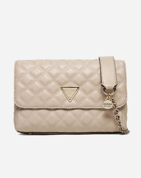 GUESS GIULLY 2 CMPRTMNT CNVRTBLE FLP ДАМСКА ЧАНТА(Размери: 25 x 17 x 7см.)