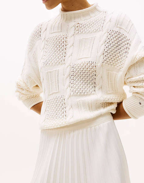 TOMMY HILFIGER FLUID PLEATED PULL ON MIDI SKIRT