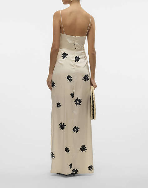 AWARE BY VERO MODA STRAP V-NECK LONG DRESS VMA