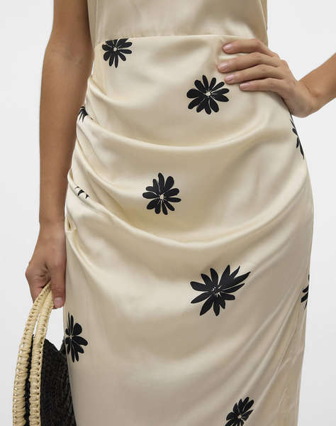 AWARE BY VERO MODA STRAP V-NECK LONG DRESS VMA