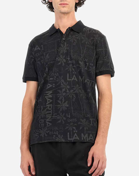 LA MARTINA BLOUSE POLO KM MAN POLO PRINTED JERSEY