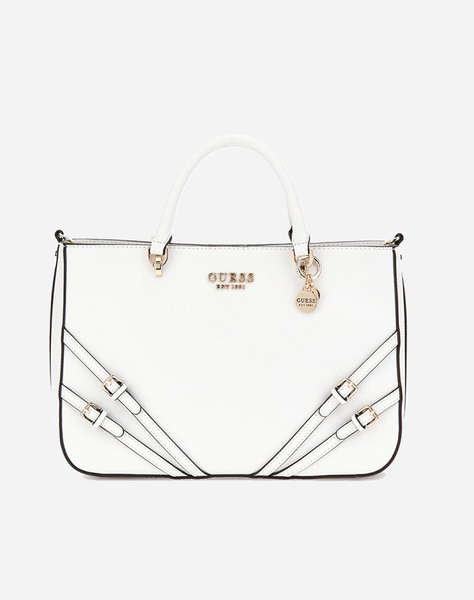 GUESS BRAMINA GIRLFRIEND SATCHEL ДАМСКА ЧАНТА (Размери: 30 x 20 x 9см.)