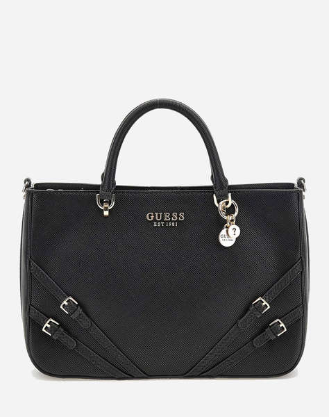 GUESS BRAMINA GIRLFRIEND SATCHEL ДАМСКА ЧАНТА (Размери: 30 x 20 x 9см.)