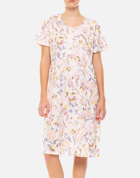 PINK LABEL NIGHTGOWN CLASSIC FLORAL ROSE