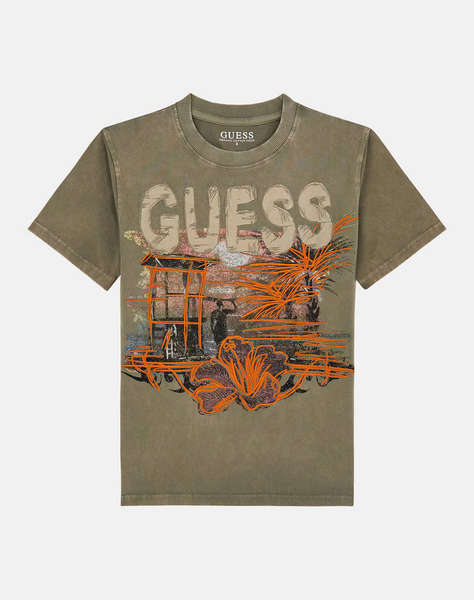 GUESS OVERSIZE SS T-SHIRT - MID ORGANIC COTTON 160 CHILDREN''S T-SHIRTBOY
